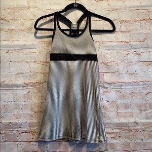 Gracie SoyBu black white stripe dress sz M girls 8